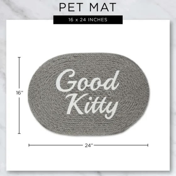 Gray Good Kitty Pet Bowl Mat-Kirkland's Home Online