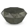 Gray Hand-Stamped Iron Octagonal Coffee Table-Kirkland's Home Discount