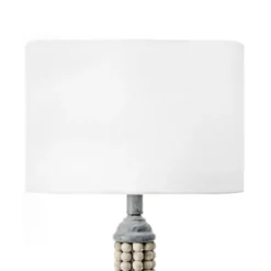 Gray Iron And Rattan Beaded Table Lamp-Kirkland's Home Outlet