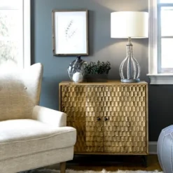Gray Iron And Rattan Beaded Table Lamp-Kirkland's Home Outlet