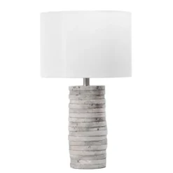 Gray Layered Cylinder Table Lamp-Kirkland's Home Online