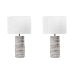 Gray Layered Cylinder Table Lamp-Kirkland's Home Online