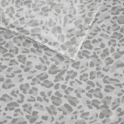 Gray Leopard Print Satin 3-Pc. Twin Sheet Set-Kirkland's Home Best