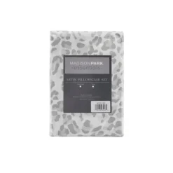 Gray Leopard Satin King 2-Pc. Pillow Case Set-Kirkland's Home Outlet