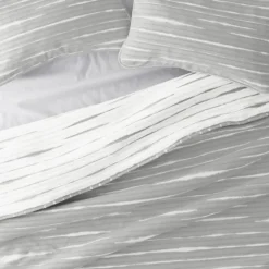 Gray Linear Reversible 3-Pc. King Quilt Set-Kirkland's Home Store
