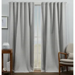 Gray Marl Blackout 2-Pc. Curtain Panel Set, 96 In.-Kirkland's Home Clearance
