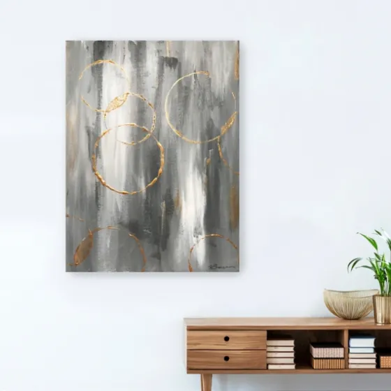 Gray Matter Abstract Canvas Art Print-Kirkland's Home New