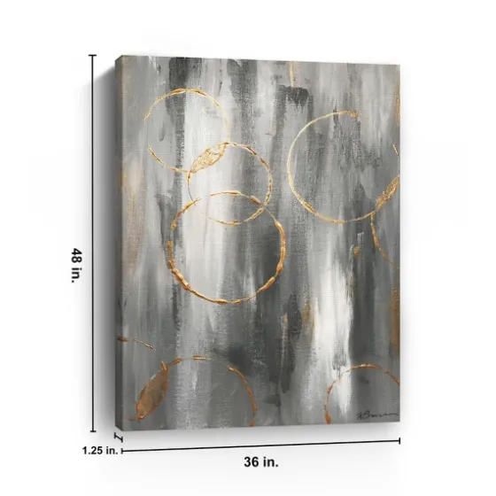 Gray Matter Abstract Canvas Art Print-Kirkland's Home New