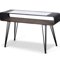 Gray Metal And Rattan Shelf Console Table-Kirkland's Home Flash Sale