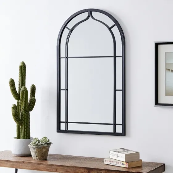 Gray Metal Arched Mirror-Kirkland's Home Store