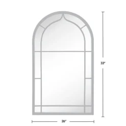 Gray Metal Arched Mirror-Kirkland's Home Store