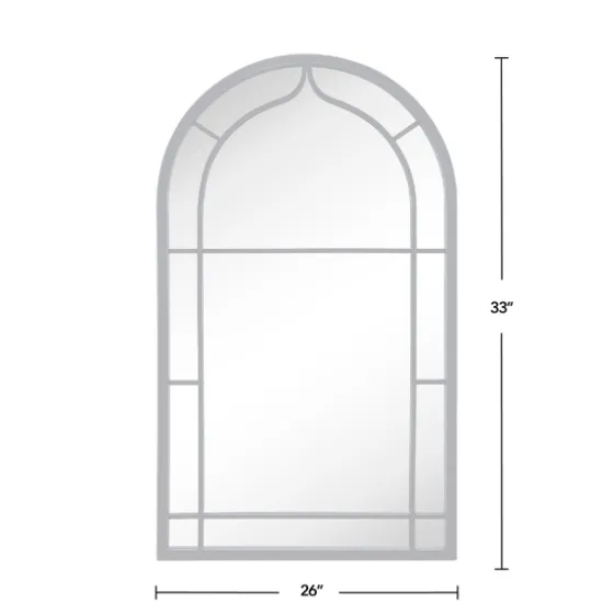 Gray Metal Arched Mirror-Kirkland's Home Store