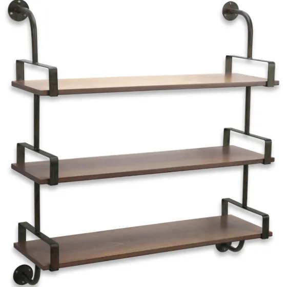 Gray Modern Triple Rack Wall Shelf-Kirkland's Home Cheap