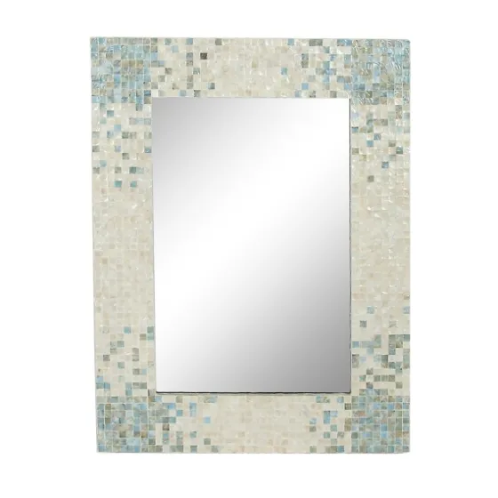 Gray Mother Of Pearl Shell Frame Wall Mirror-Kirkland's Home Discount