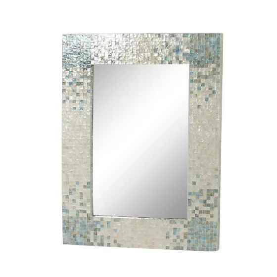 Gray Mother Of Pearl Shell Frame Wall Mirror-Kirkland's Home Discount