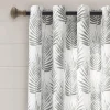Gray Palm Leaves Curtain Panel Set, 84 In.-Kirkland's Home Clearance