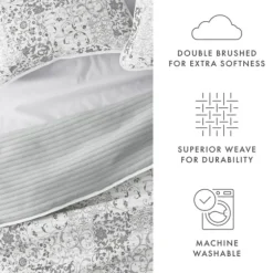 Gray Patchwork Reversible 3-Pc. King Quilt Set-Kirkland's Home Flash Sale
