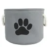 Gray Paw Print Round Basket With Handles-Kirkland's Home Best Sale