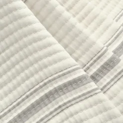 Gray Pick Stitch Stripe Decorative Throw-Kirkland's Home Hot