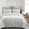 Gray Pintuck Stripe King 5-Pc. Comforter Set-Kirkland's Home Outlet