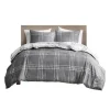 Gray Plaid Dayton 3-Pc. Full/Queen Comforter Set-Kirkland's Home Best Sale