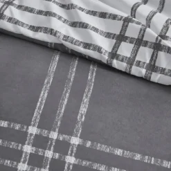 Gray Plaid Dayton 3-Pc. Full/Queen Comforter Set-Kirkland's Home Best Sale