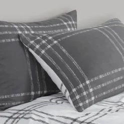 Gray Plaid Dayton 3-Pc. King Comforter Set-Kirkland's Home Best Sale