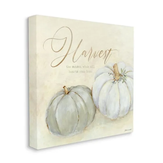 Gray Pumpkins Autumn Harvest Canvas Art Print-Kirkland's Home Store