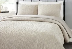 Gray Raised Chevron 3-Pc. King Duvet Set-Kirkland's Home Online