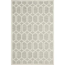 Gray Raised Honeycomb Indoor/Outdoor Area Rug, 7X9-Kirkland's Home Hot