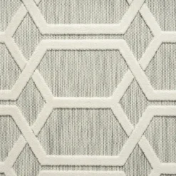 Gray Raised Honeycomb Indoor/Outdoor Area Rug, 7X9-Kirkland's Home Hot