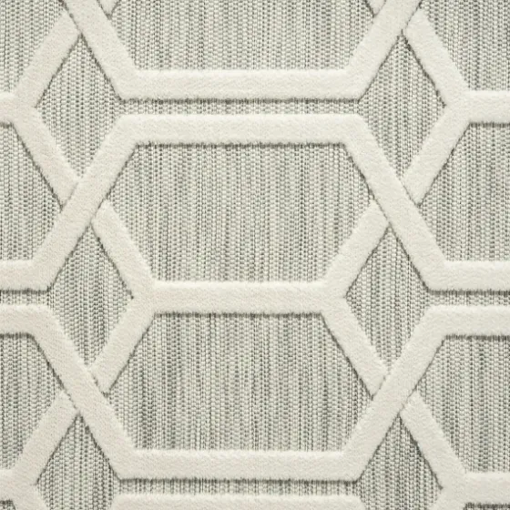 Gray Raised Honeycomb Indoor/Outdoor Area Rug, 7X9-Kirkland's Home Hot