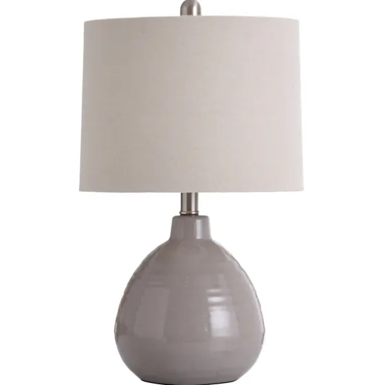 Gray Ribbed Ceramic Table Lamp-Kirkland's Home Hot