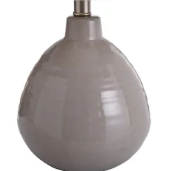 Gray Ribbed Ceramic Table Lamp-Kirkland's Home Hot