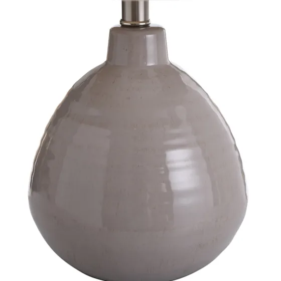 Gray Ribbed Ceramic Table Lamp-Kirkland's Home Hot