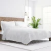 Gray Scalloped Reversible 3-Pc. King Quilt Set-Kirkland's Home Best