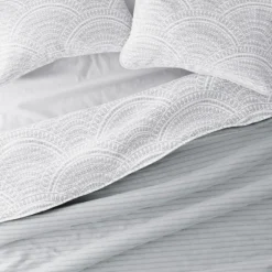 Gray Scalloped Reversible 3-Pc. King Quilt Set-Kirkland's Home Best