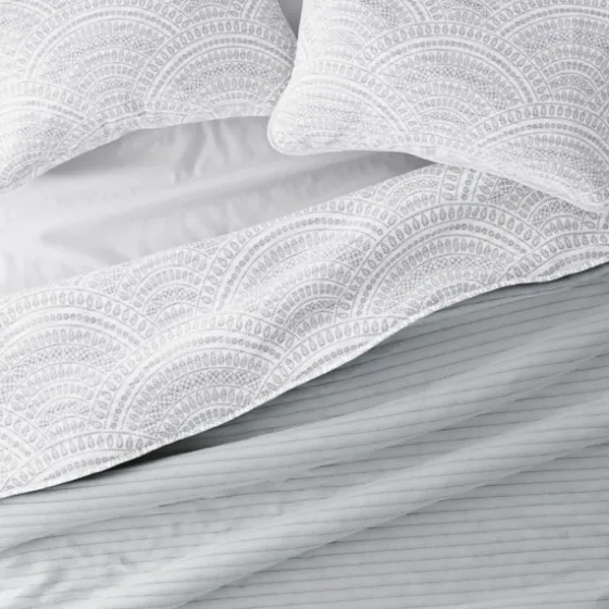 Gray Scalloped Reversible 2-Pc. Twin Quilt Set-Kirkland's Home Flash Sale