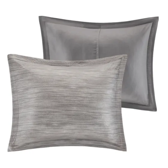 Gray Seersucker 7-Pc. King Comforter Set-Kirkland's Home Shop
