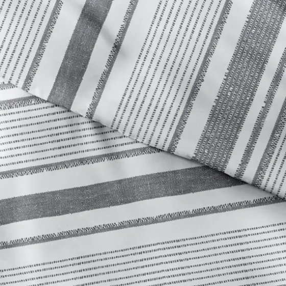 Gray Soft Striped 3-Pc. King Duvet Cover Set-Kirkland's Home Shop