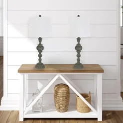 Gray Spindle Body Table Lamps, Set Of 2-Kirkland's Home Discount