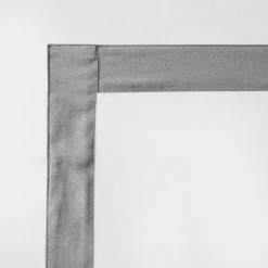 Gray Square Trim Cotton Shower Curtain-Kirkland's Home Fashion