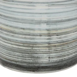 Gray Striped Stoneware Jars With Lids, Set Of 2-Kirkland's Home Sale
