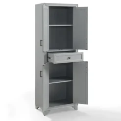 Gray Tara Pantry Cabinet-Kirkland's Home Outlet
