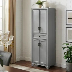 Gray Tara Pantry Cabinet-Kirkland's Home Outlet