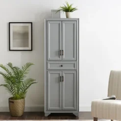 Gray Tara Pantry Cabinet-Kirkland's Home Outlet