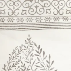 Gray Teardrop Leaves Curtain Panel Set, 84 In.-Kirkland's Home Sale
