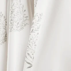 Gray Teardrop Leaves Curtain Panel Set, 95 In.-Kirkland's Home Clearance
