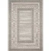 Gray Textured Border Outdoor Area Rug, 7X10-Kirkland's Home Outlet