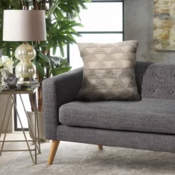Gray Textured Gradient Pillow-Kirkland's Home Outlet